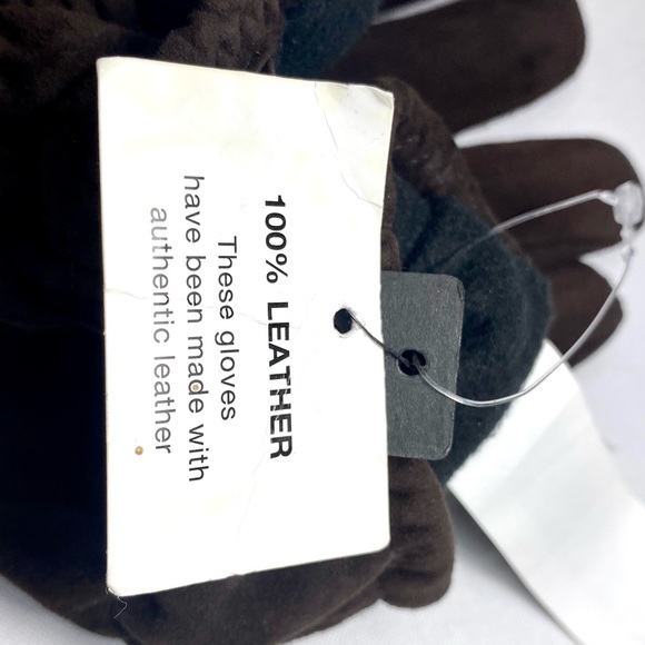 Zara Suede Gloves In Brown Unusex - Picture 9 of 12